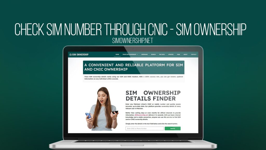 Check SIM Number Through CNIC - SIM Ownership